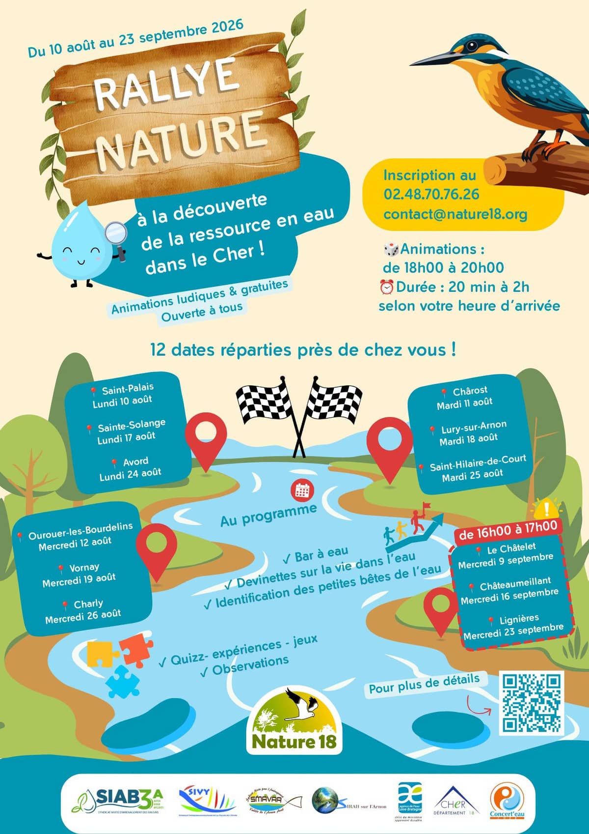 Illustration de l'événement : Rallye Nature avec Nature 18 - Lignières
