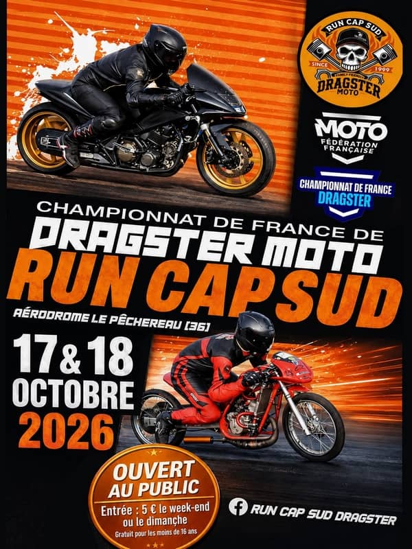 Illustration de l'événement : Dragster Run Cap Sud 2026