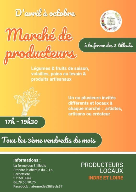 Illustration de l'événement : Marché de producteurs à la Ferme des 3 Tilleuls