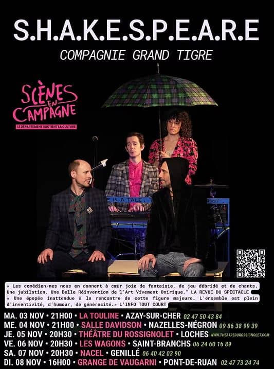 Illustration de l'événement : S.H.A.K.E.S.P.E.A.R.E aux Wagons