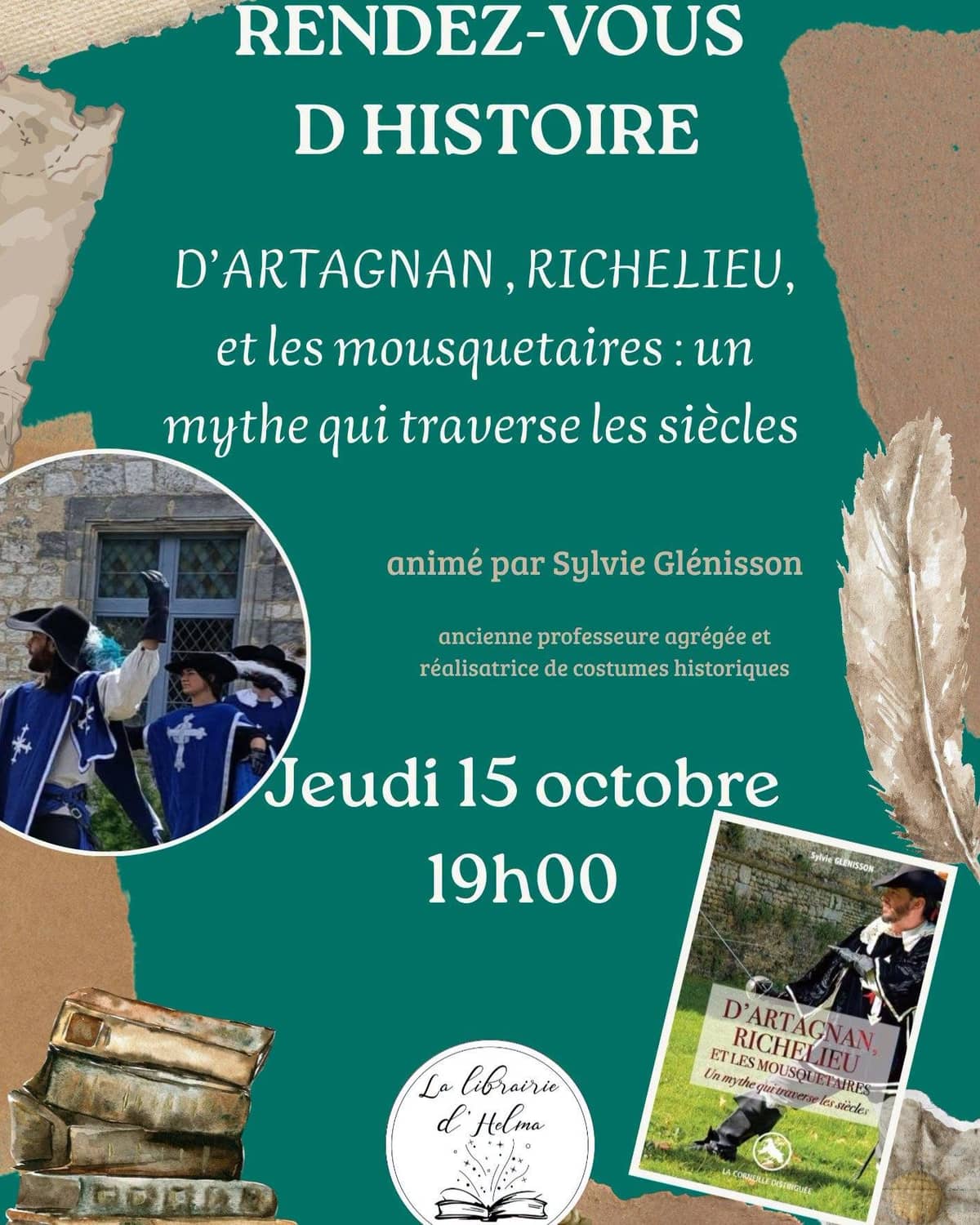 Illustration de l'événement : RDV d'Histoire à la librairie d'Helma