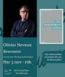 Illustration de l'événement : Rencontre avec OLIVIER NEVEU