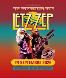 Illustration de l'événement : Letz Zep au Palais des Congrès à Strasbourg le 24 Septembre 2026 !