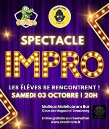 Illustration de l'événement : Spectacle de théâtre d'improvisation • Banana Impro x Croc'Impro
