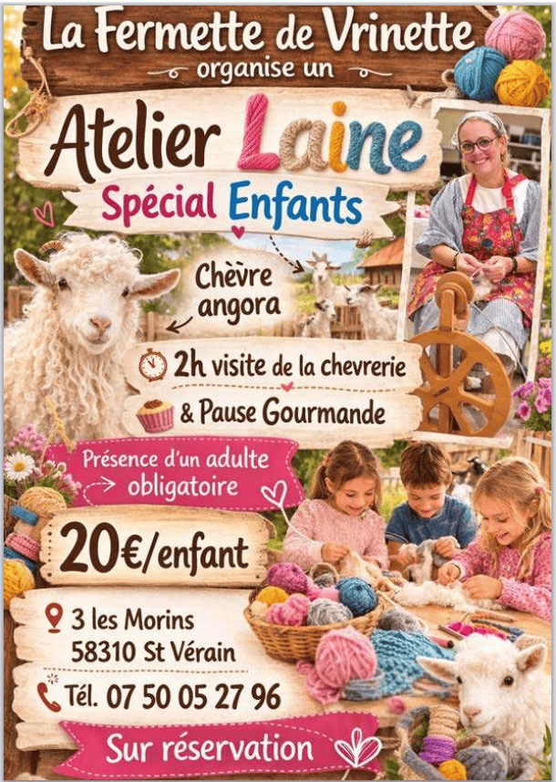 Illustration de l'événement : Atelier enfants "autour de la laine"