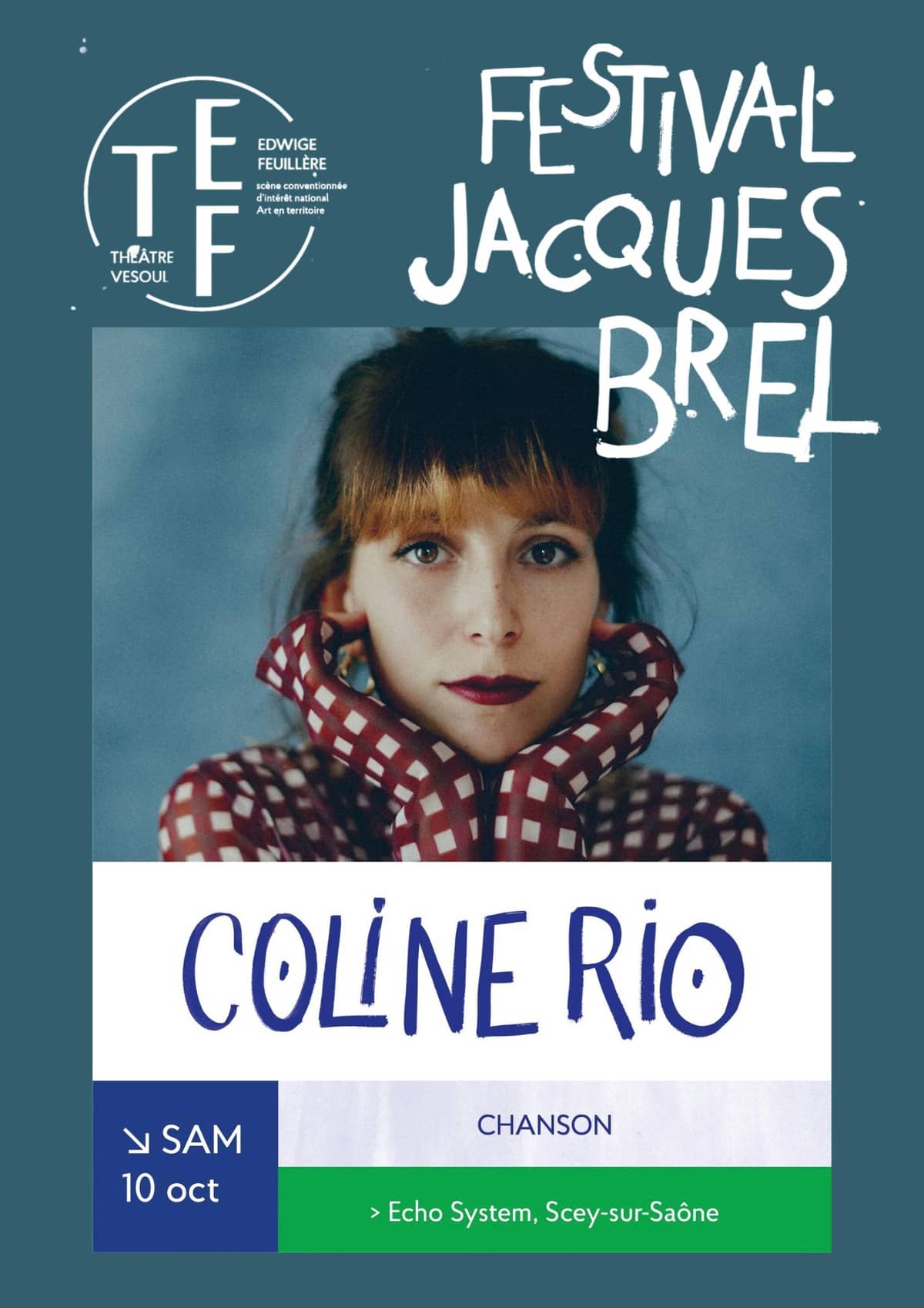 Illustration de l'événement : Festival Jacques Brel - COLINE RIO