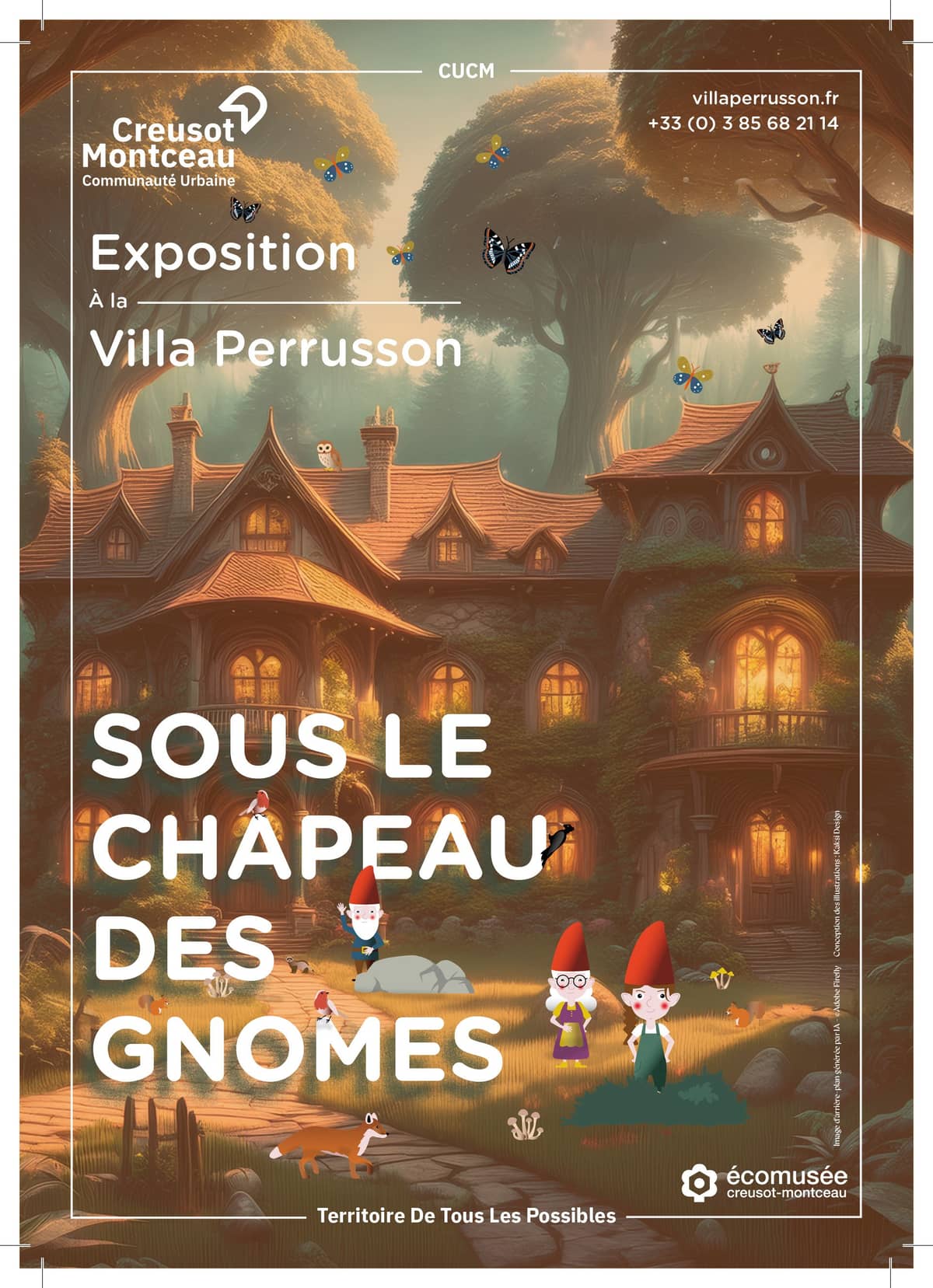 Illustration de l'événement : Exposition "Sous le chapeau des gnômes" à la villa Perrusson