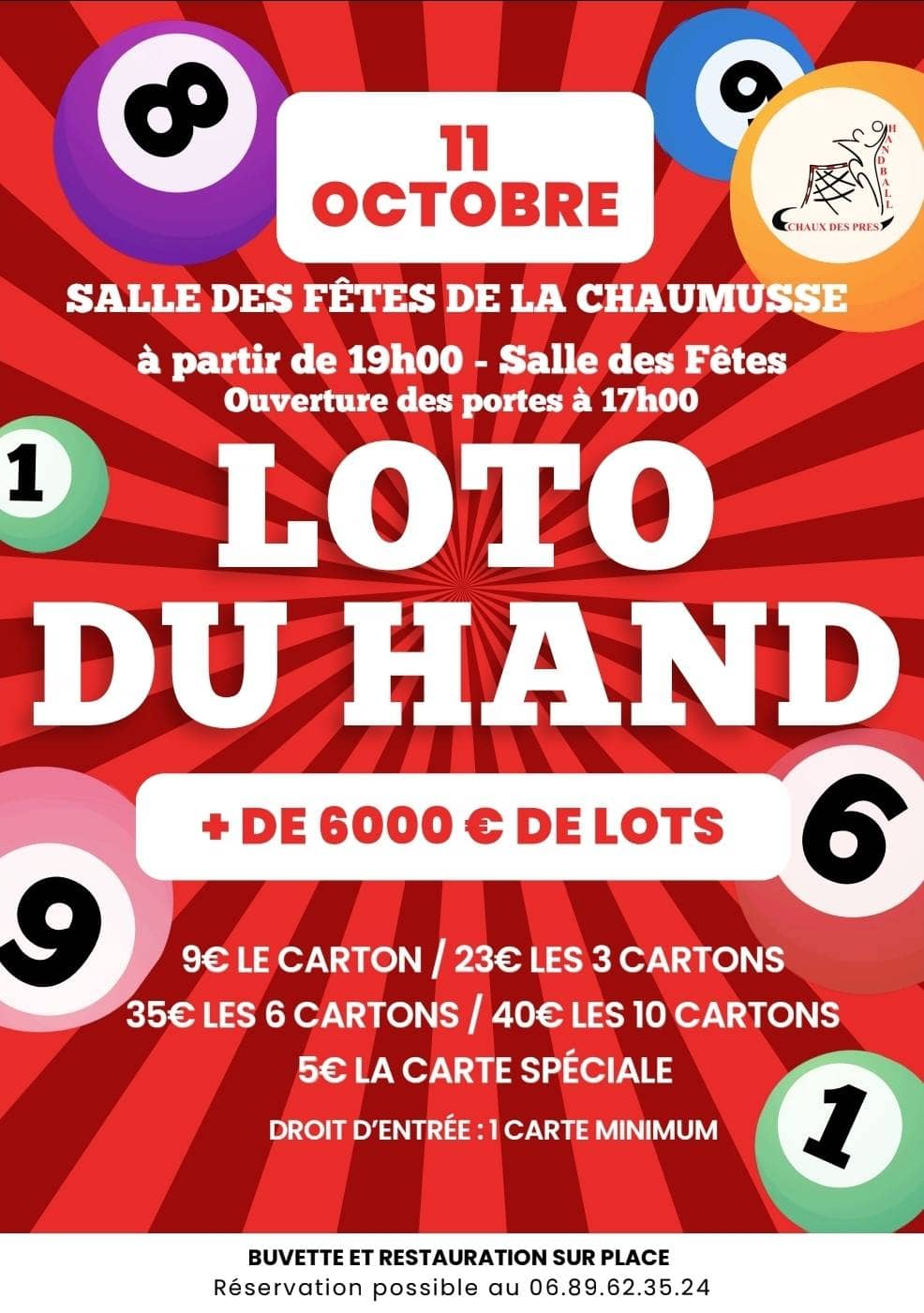 Illustration de l'événement : Loto du Hand