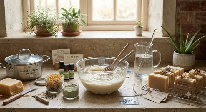 Illustration de l'événement : Atelier de saponification à froid : Fabriquez votre savon naturel !