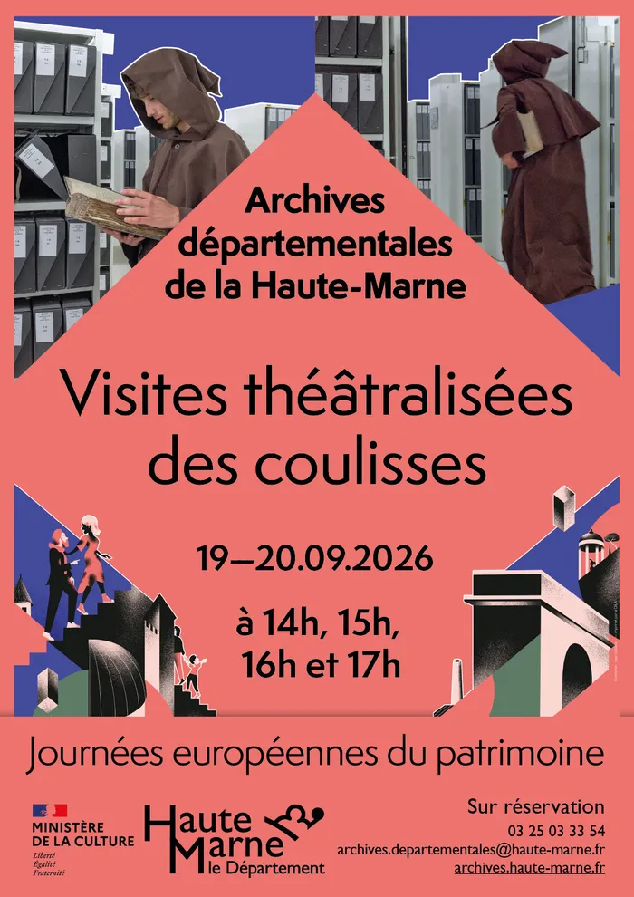 Illustration de l'événement : [Journées européennes du Patrimoine] Visites théâtralisées des coulisses des Archives départementales