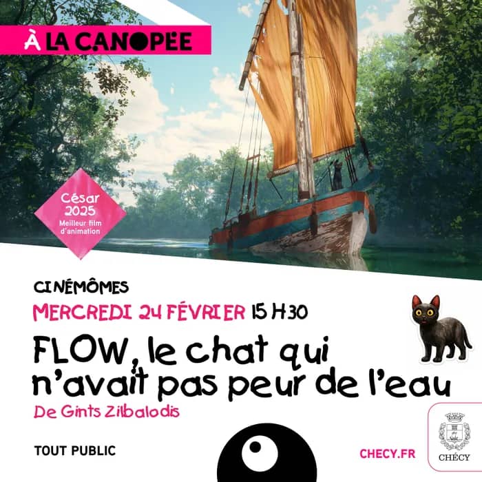 Illustration de l'événement : FLOW, le chat qui n’avait pas peur de l’eau