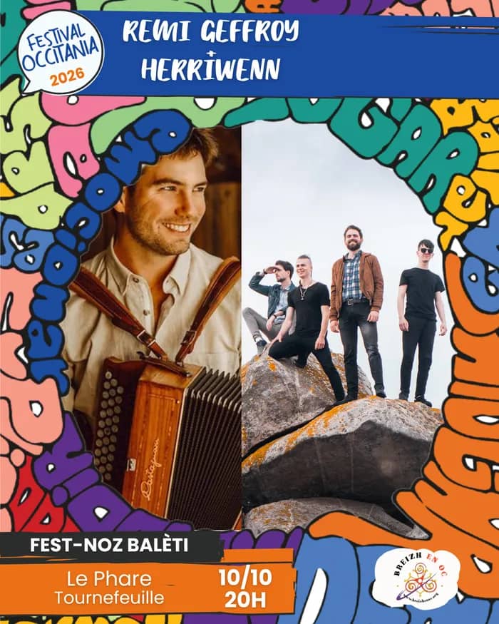Illustration de l'événement : Rémy Geffroy + Herriwen - Fest-noz balèti - Festival Occitania
