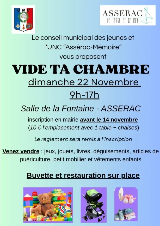 Illustration de l'événement : Vide ta chambre