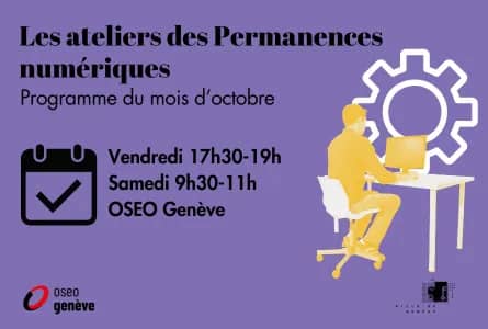 Illustration de l'événement : Ateliers numériques d'octobre - Permanence numérique Rive droite