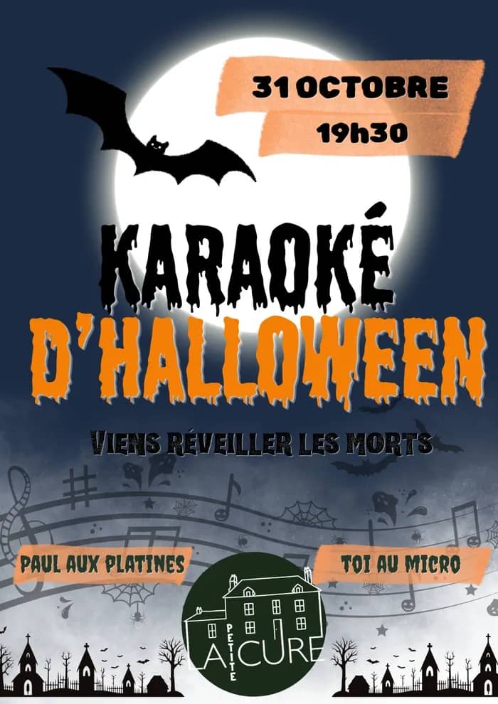 Illustration de l'événement : Karaoké d'Halloween de la Cure !