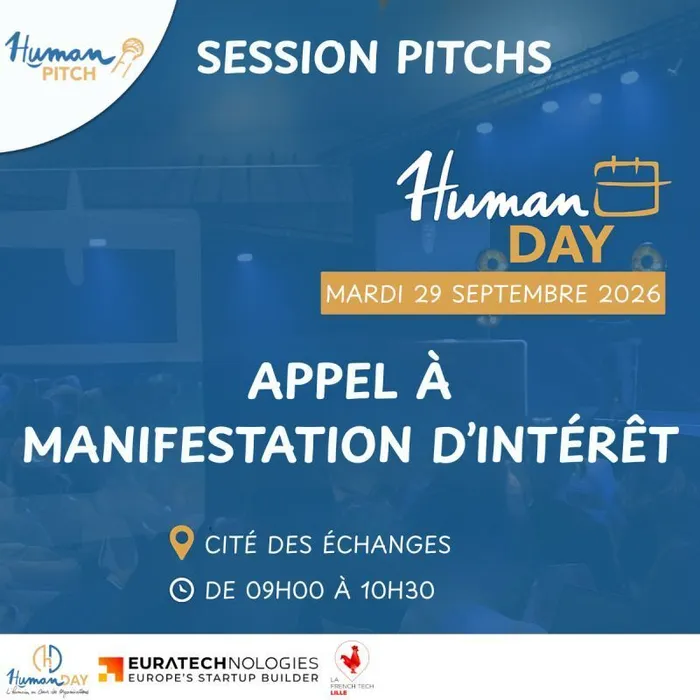 Illustration de l'événement : Sessions de pitchs Startups - Human Day