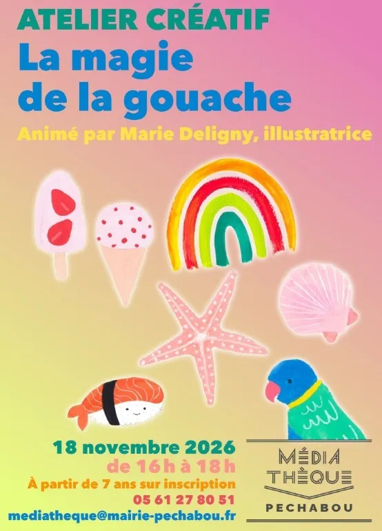 Illustration de l'événement : Atelier créatif - La magie de la gouache