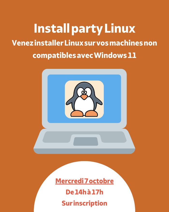 Illustration de l'événement : Install Party Linux