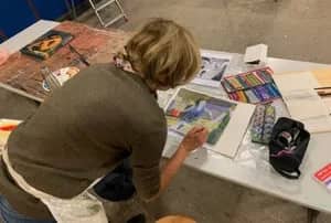 Illustration de l'événement : Peinture cours d'Hélène Sauvage - Académie d'art de Meudon et des Hauts-de-Seine