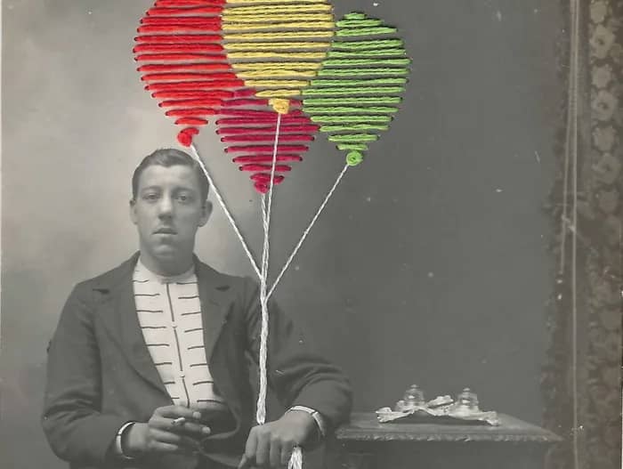 Illustration de l'événement : Atelier broderie sur photos « Au fil des archives »