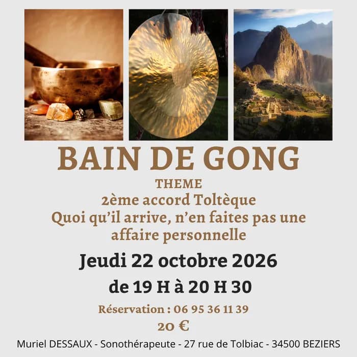 Illustration de l'événement : Bain de Gong à Béziers