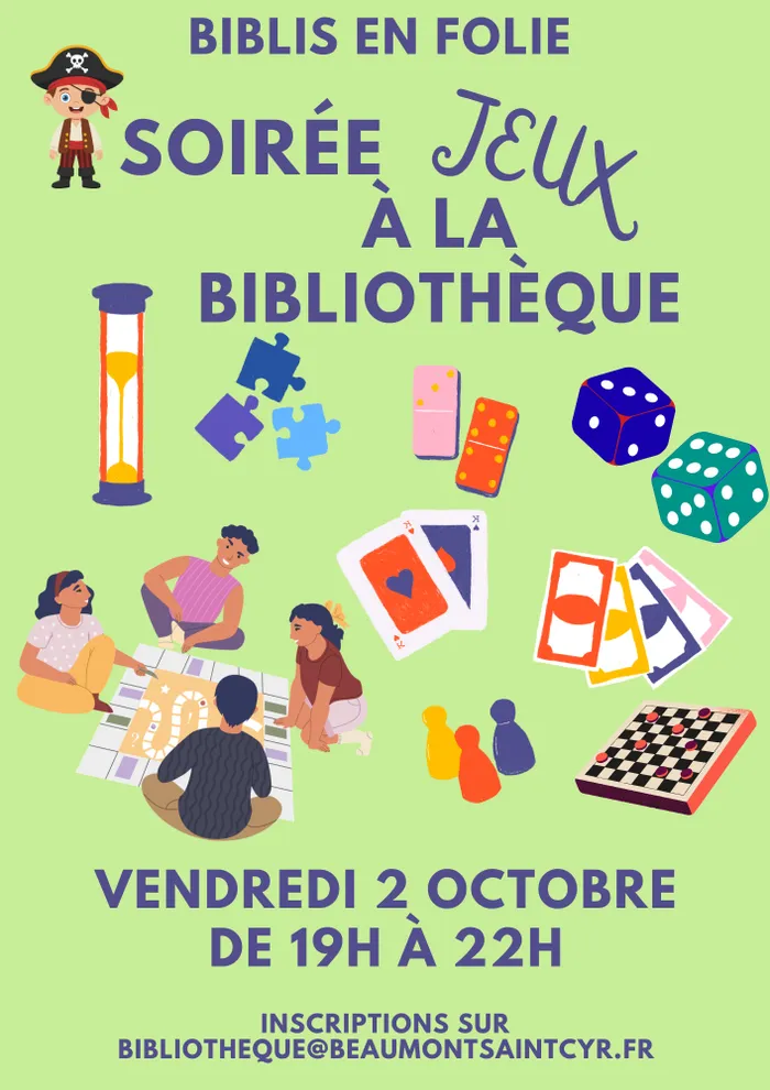 Illustration de l'événement : Soirée Jeux à la bibliothèque