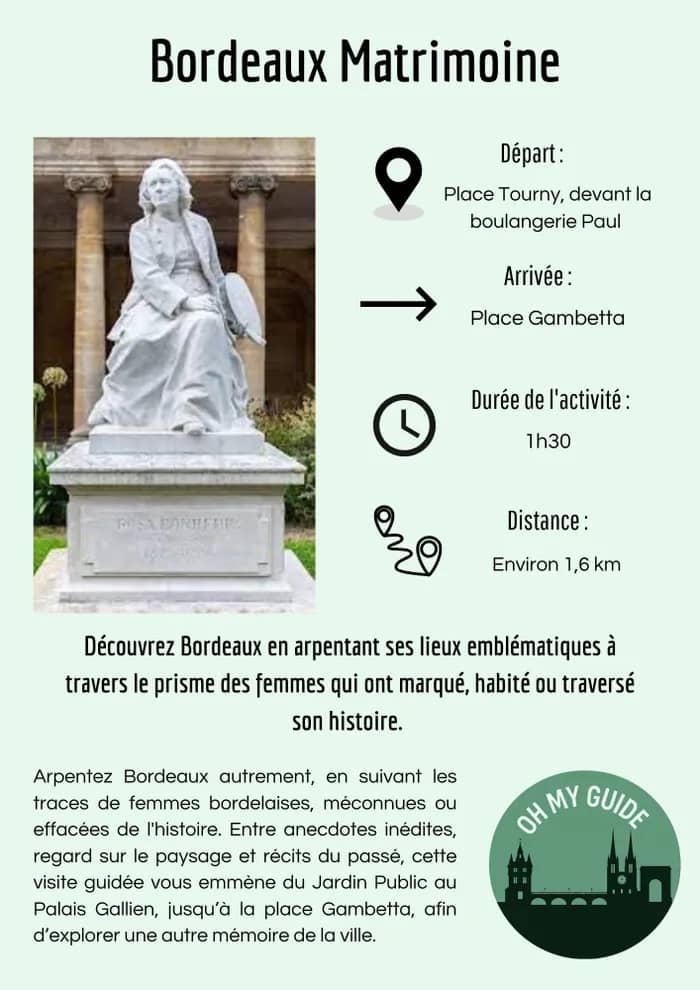 Illustration de l'événement : Visite guidée "Bordeaux Matrimoine"