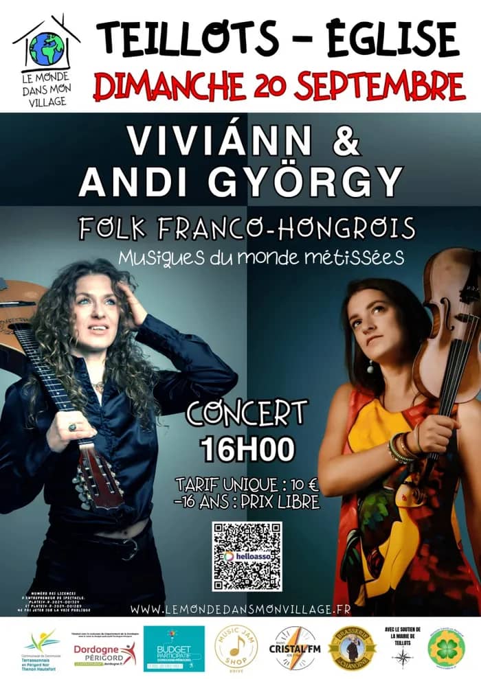 Illustration de l'événement : Viviann et Andi Gyorgy - Folk franco-hongrois