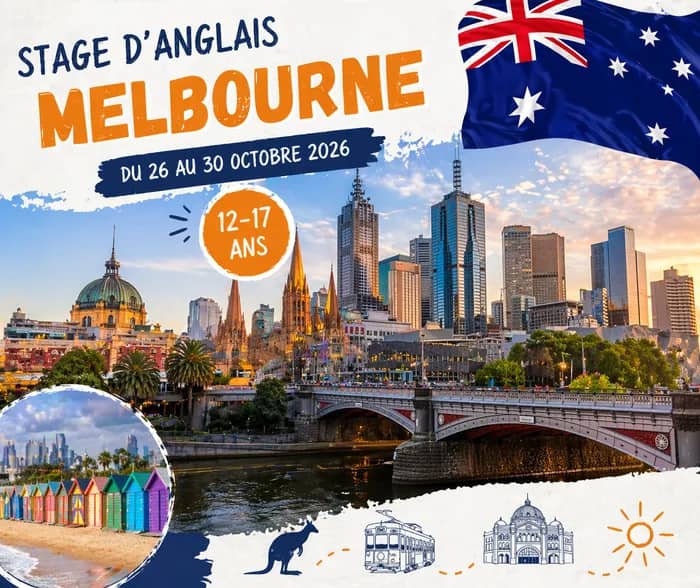 Illustration de l'événement : Stage d’anglais ENGLISH INSIDE OUT (12-17 ans) - Melbourne (AUSTRALIE)