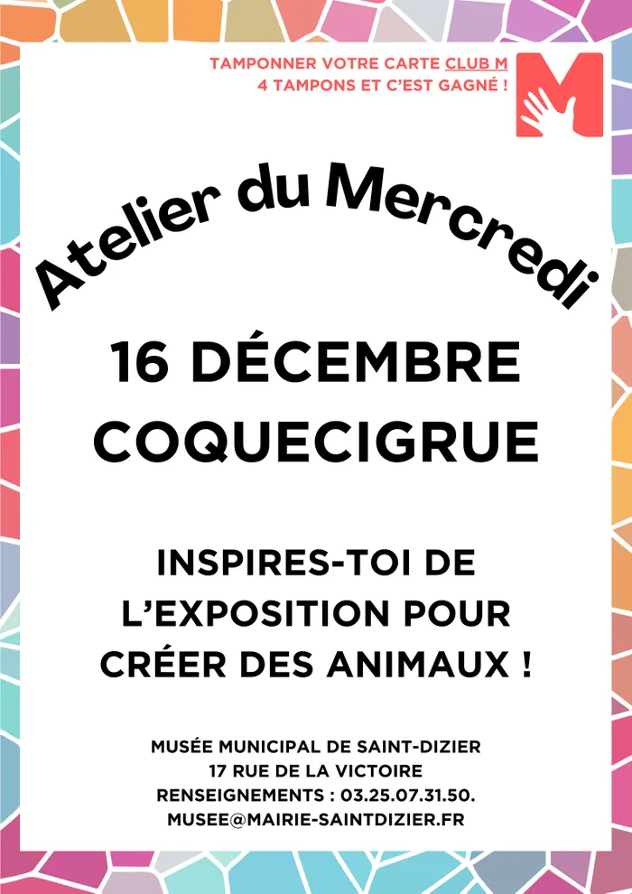 Illustration de l'événement : Atelier du Mercredi : coquecigrue