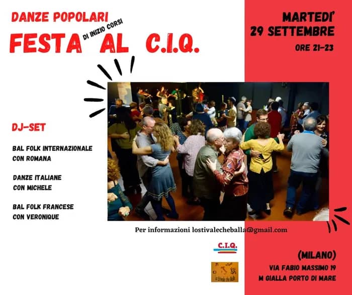 Illustration de l'événement : Festa di inizio corsi