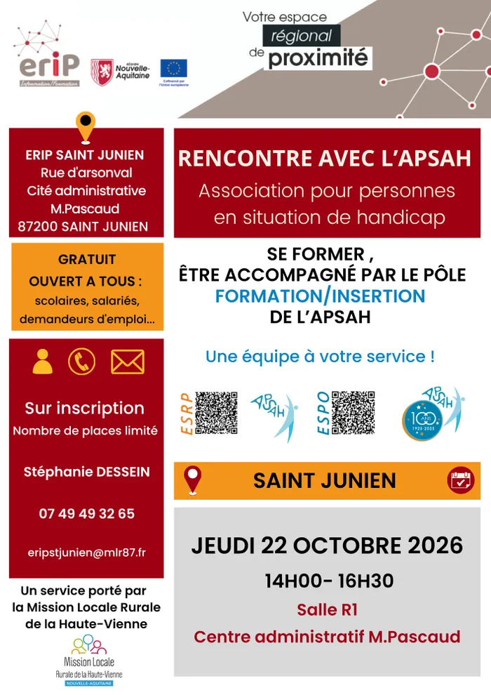 Illustration de l'événement : L'APSAH : Association pour personnes en situation de handicap