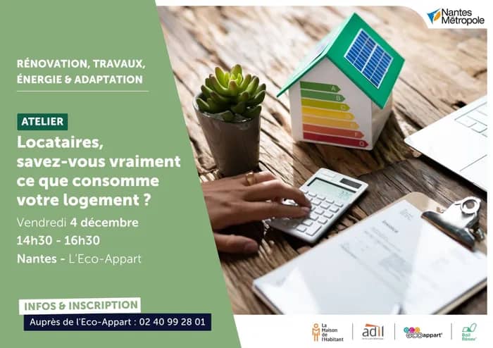 Illustration de l'événement : Atelier : locataires, savez-vous vraiment ce que consomme votre logement ?