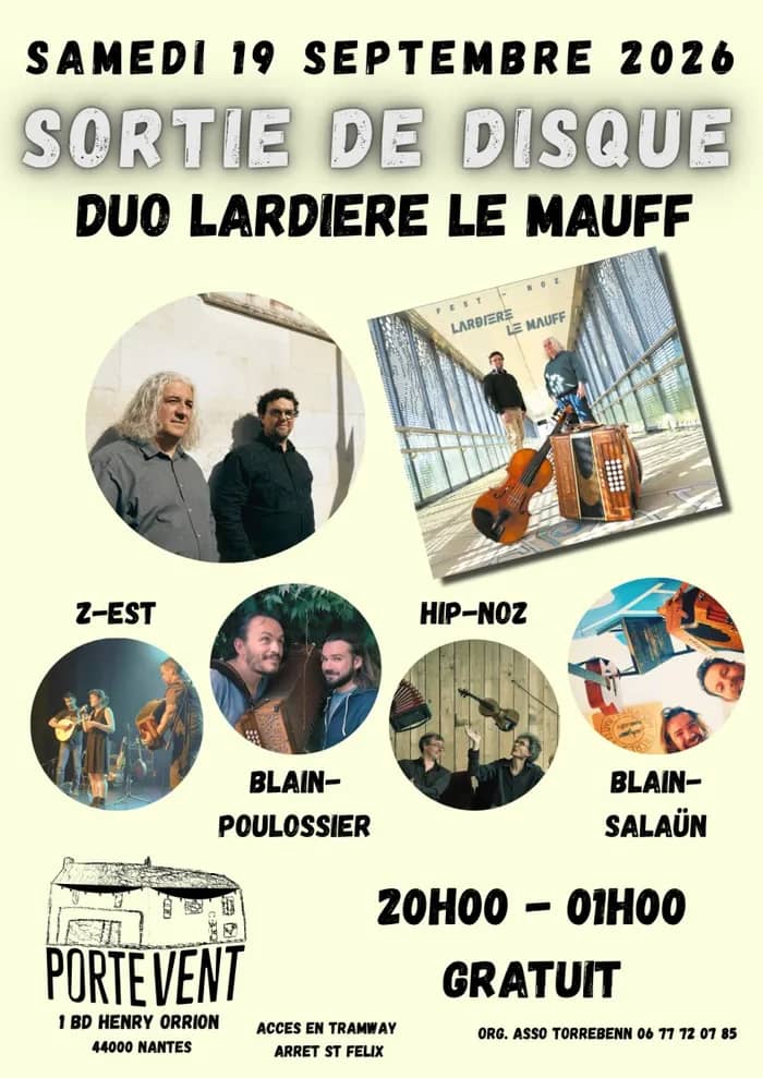 Illustration de l'événement : Sortie de CD du duo Lardière le Mauff