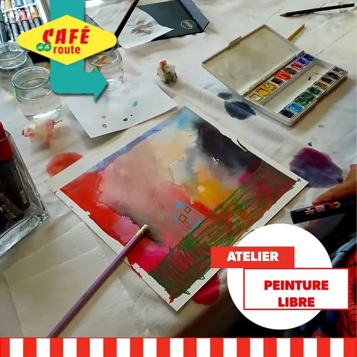 Illustration de l'événement : Atelier peinture libre 🎨🖌️