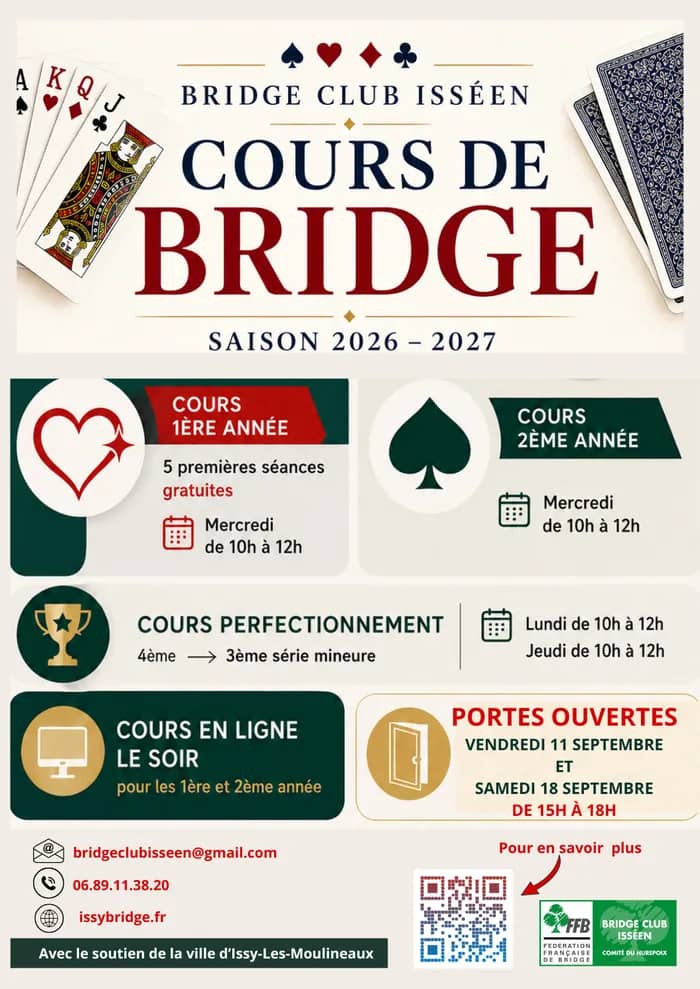 Illustration de l'événement : Portes ouvertes du Bridge Club Isséen