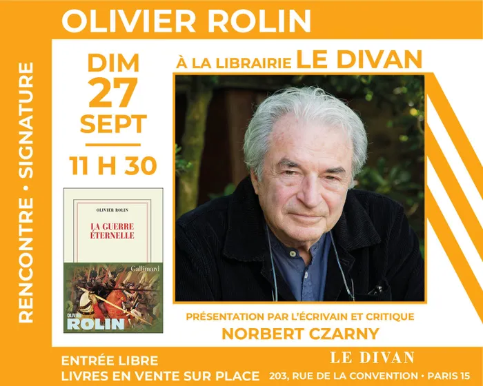 Illustration de l'événement : Olivier Rolin présente son nouveau livre « La Guerre éternelle »