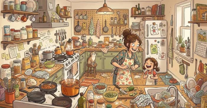 Illustration de l'événement : Joyeux bazar dans la cuisine