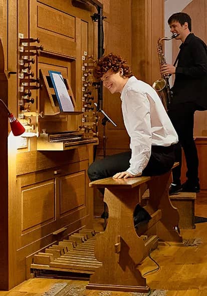 Illustration de l'événement : Concert de jazz par Pierre Jacob (orgue) et Fabrice Ley (saxophone)