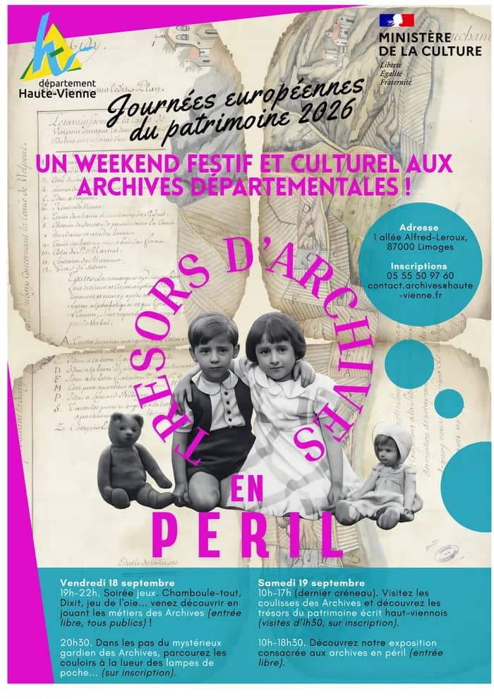Illustration de l'événement : Visite guidée des Archives départementales