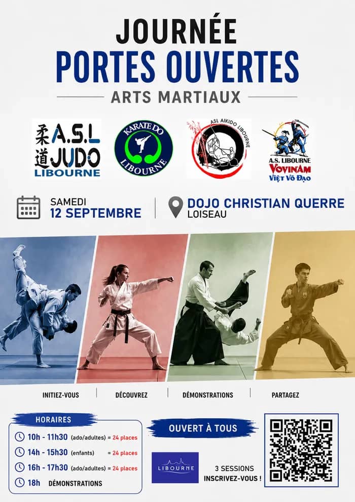 Illustration de l'événement : Journée portes ouvertes arts martiaux