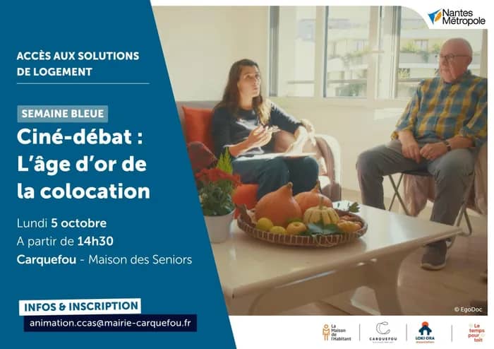 Illustration de l'événement : [Semaine bleue] Ciné-débat : “L’âge d’or de la colocation”