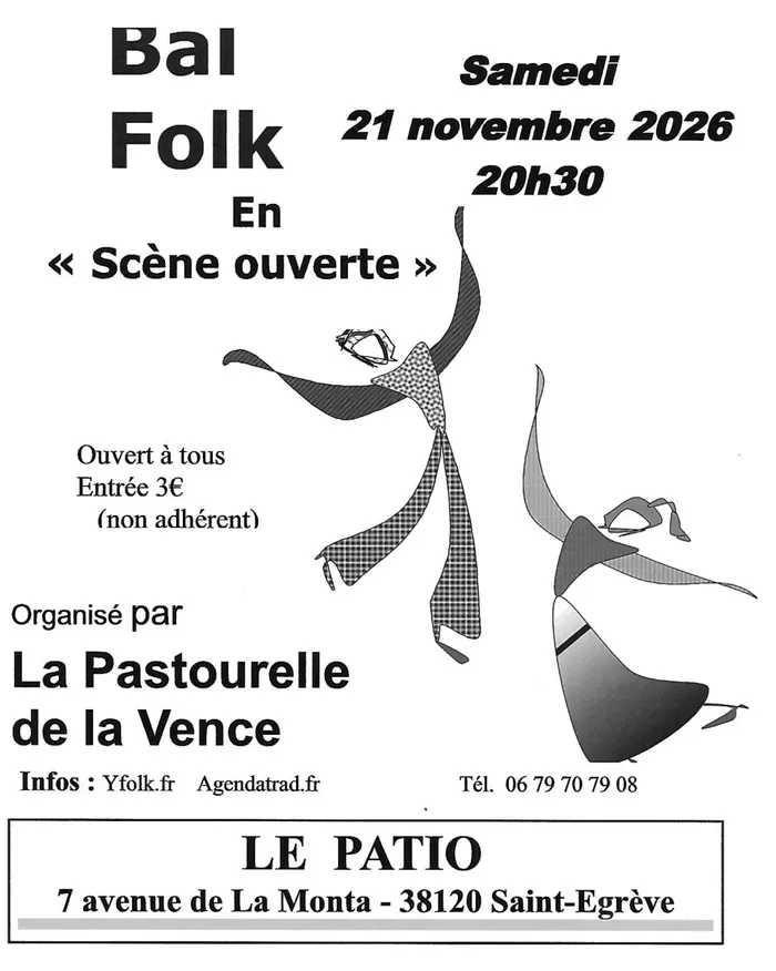 Illustration de l'événement : bal folk en scène ouverte