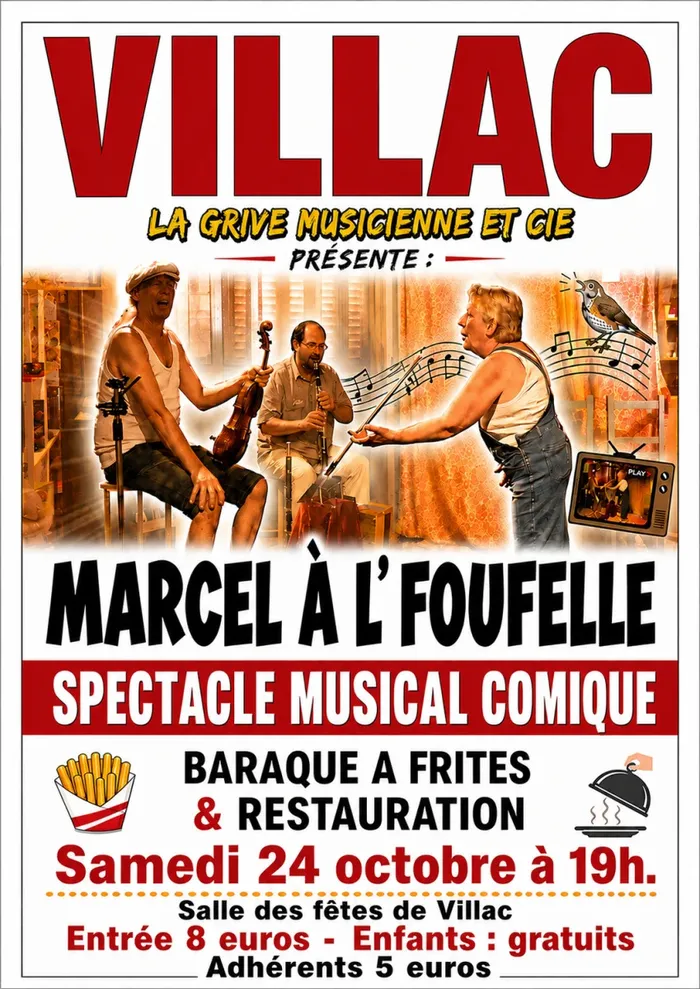 Illustration de l'événement : Spectacle musical Trad "MARCEL A L'FOUFELLE"
