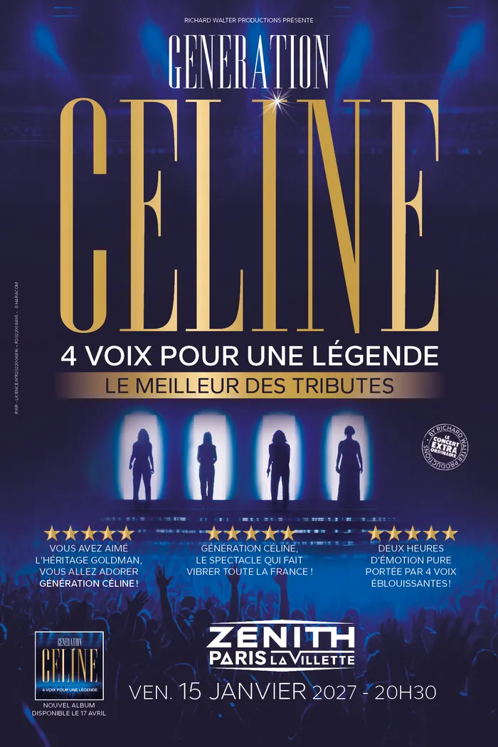 Illustration de l'événement : Génération Céline Le Meilleur des Tributes : 4 voix pour une Légende