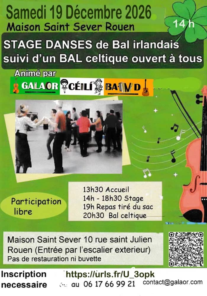 Illustration de l'événement : Stage de danses irlandaises et bal celtique