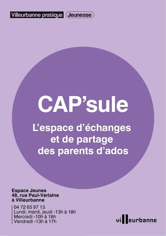 Illustration de l'événement : CAP'sule : le temps ressources des parents d'ados