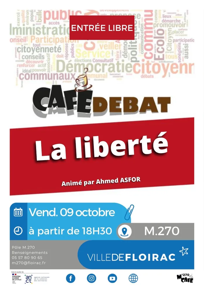 Illustration de l'événement : Café Débat "La liberté"