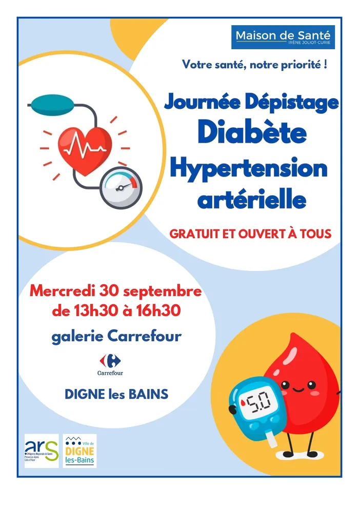 Illustration de l'événement : Dépistage diabète et hypertension