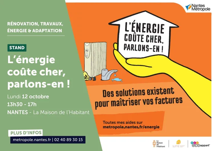 Illustration de l'événement : Stand - L'énergie coûte cher, parlons-en !